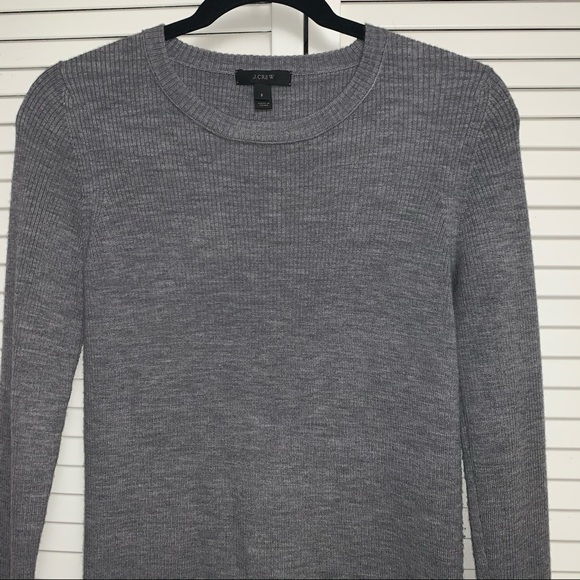 J. Crew Grey Small Soft Crew Neck Sweater - Picture 2 of 9